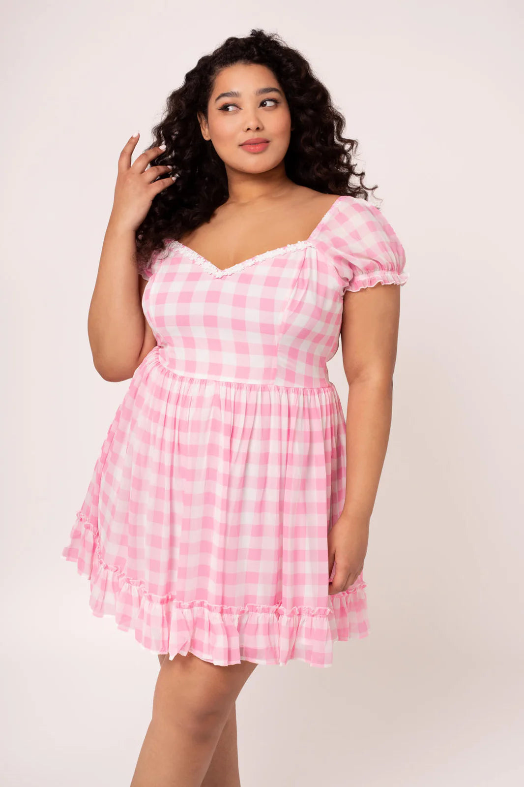 plus size pink mini dress Cindy Mini Dress