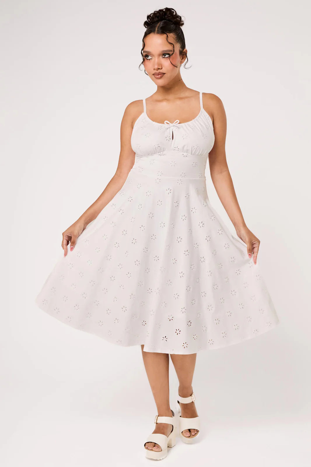 sammie deep v skater dress Superdown Sammie Deep V Skater Dress
