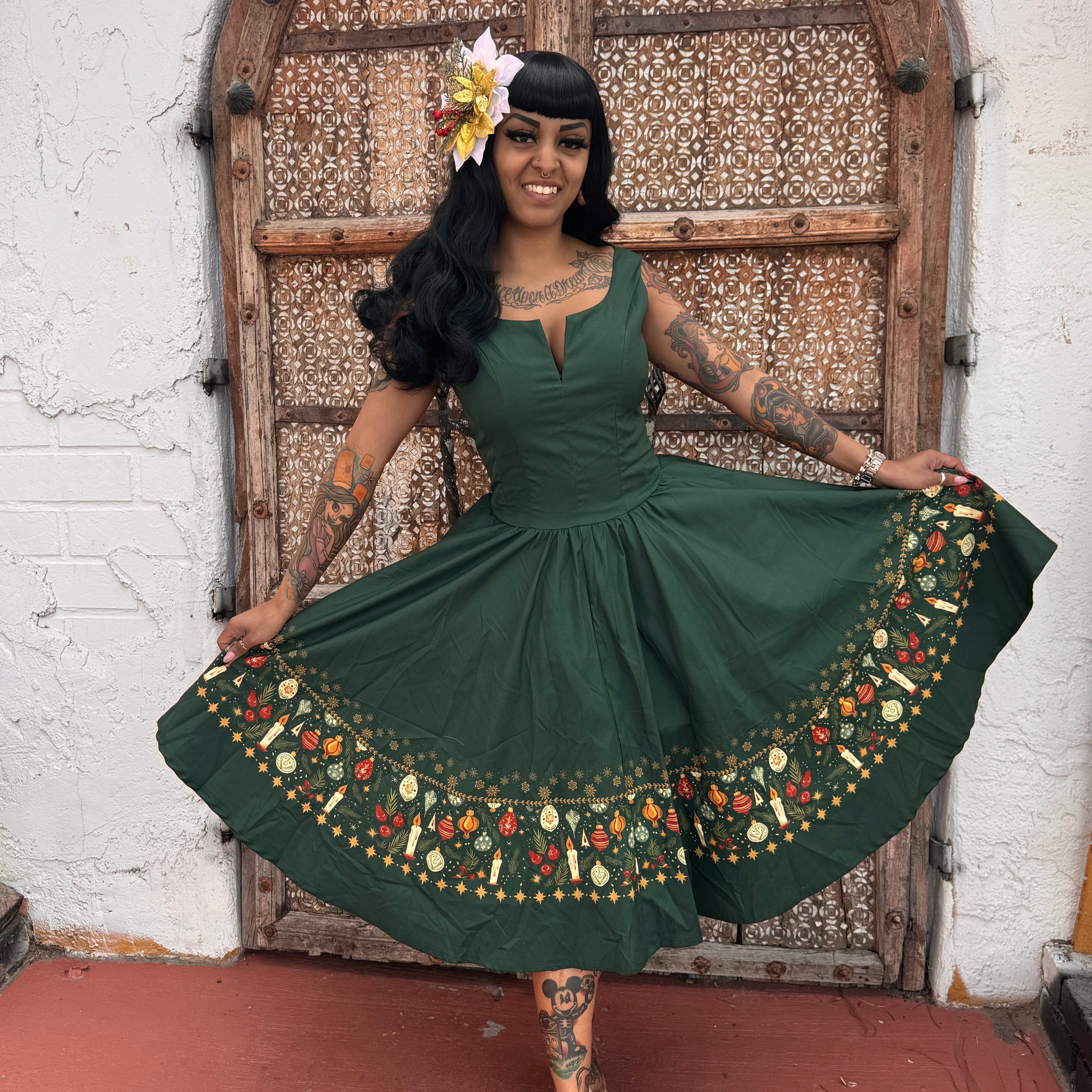 Silent Night Christmas Swing Dress – Rockin Bettie