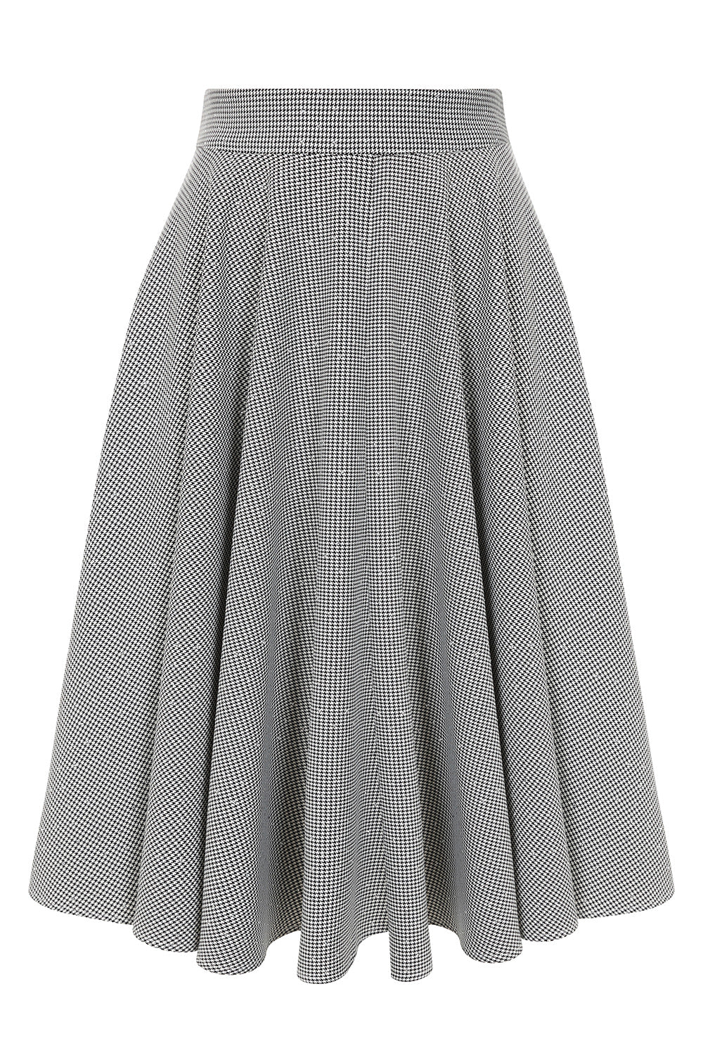 Black Cary Sparkle Houdndstooth swing skirt