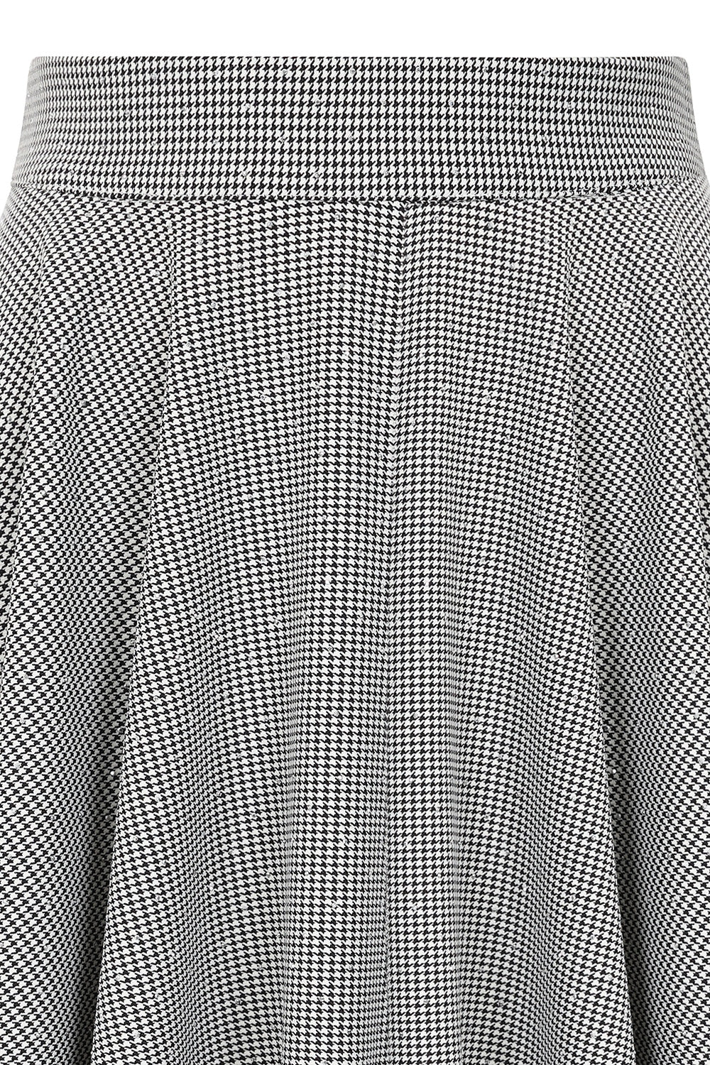 Black Cary Sparkle Houdndstooth swing skirt