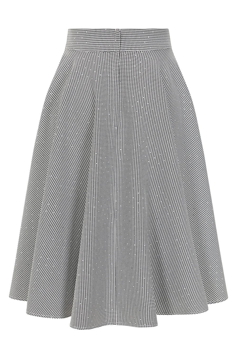 Black Cary Sparkle Houdndstooth swing skirt