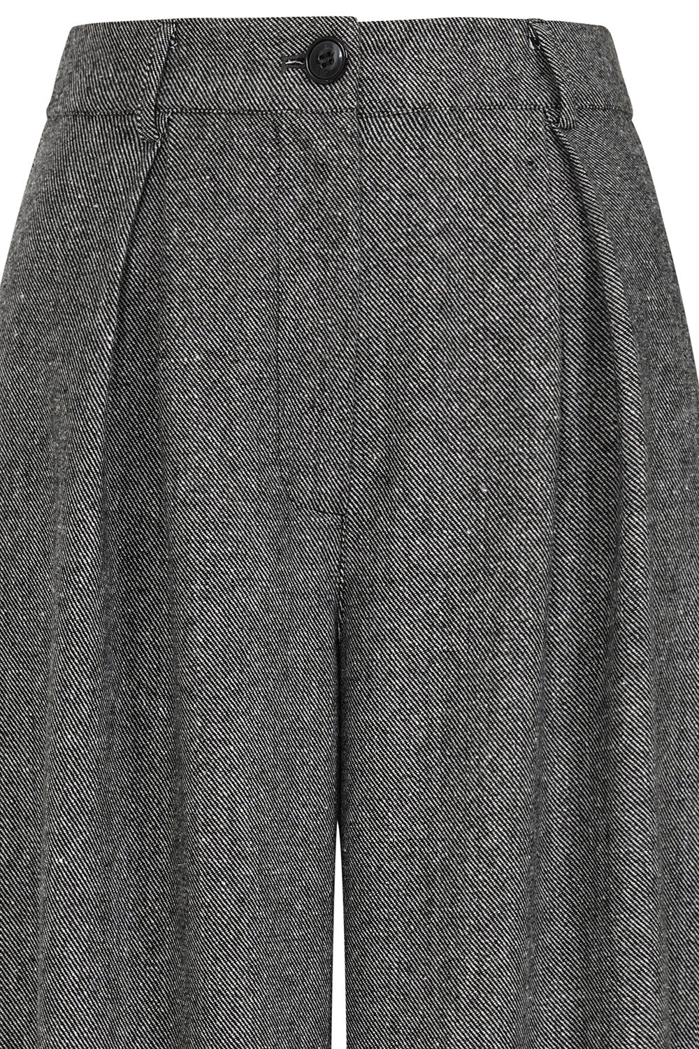 Grey Lori herringbone trousers