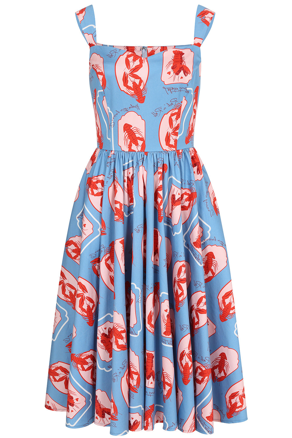Blue Winnie Lobster Love Dress