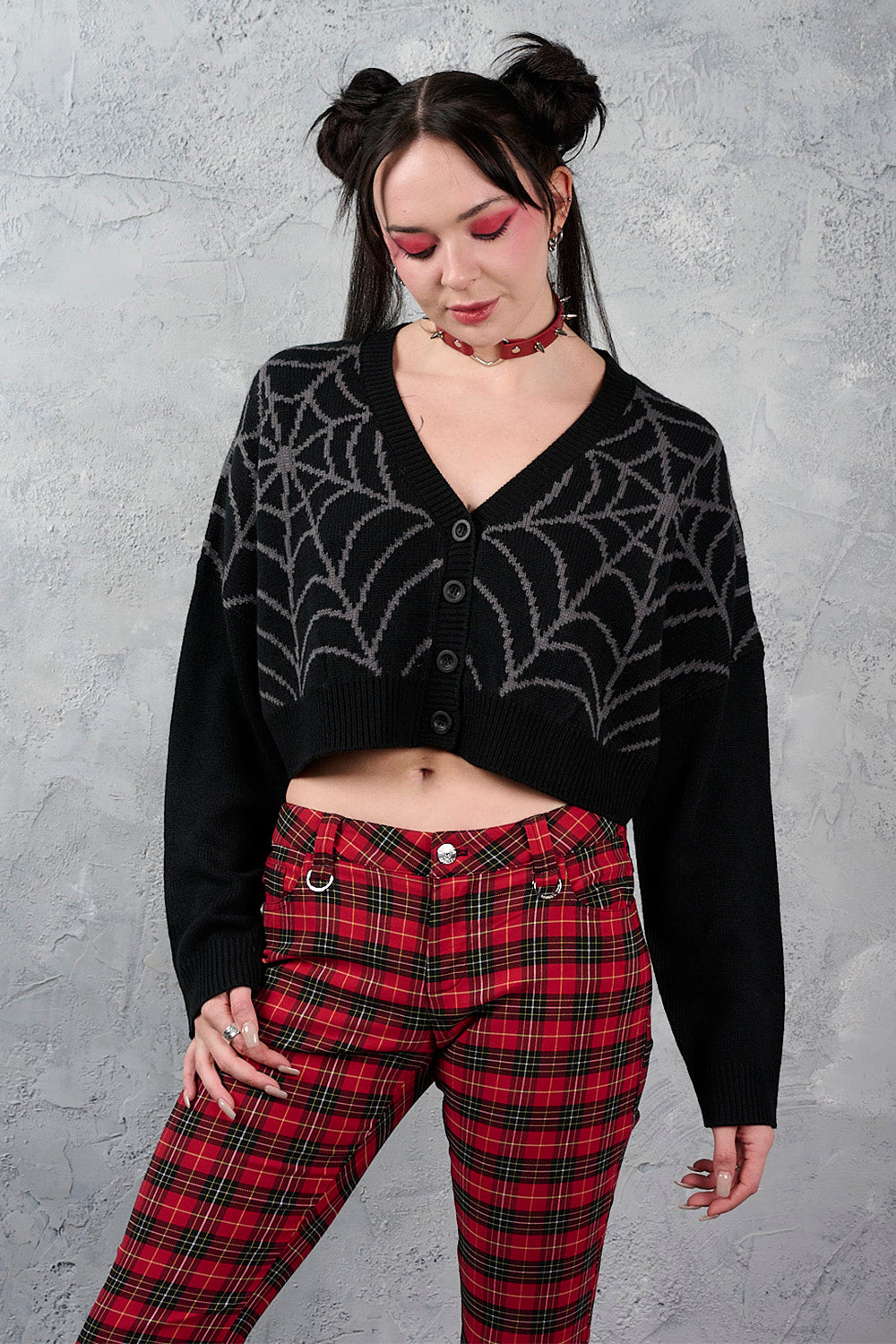 Black/Grey Web of Night Cardigan