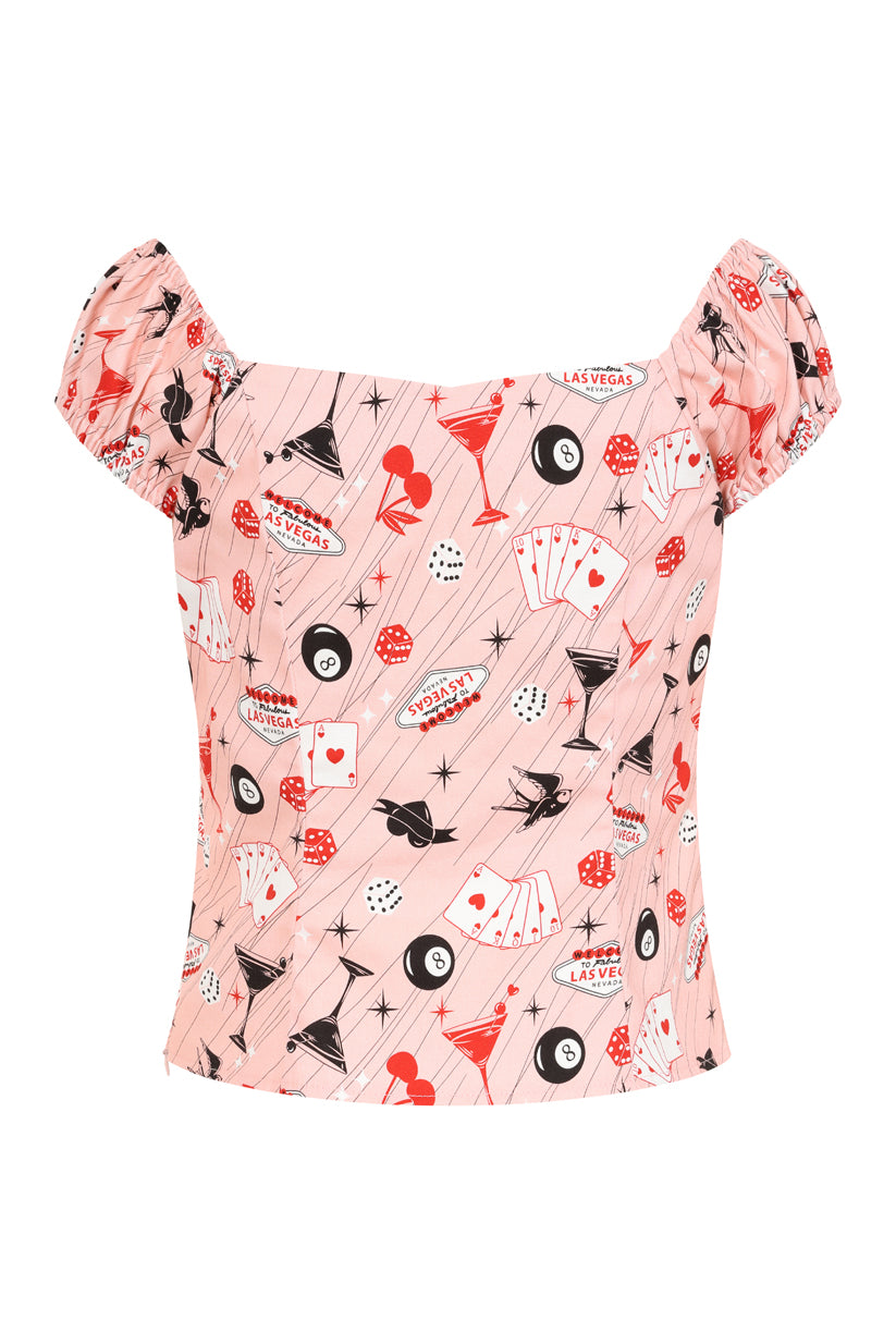 Pink Babe Viva las vegas top