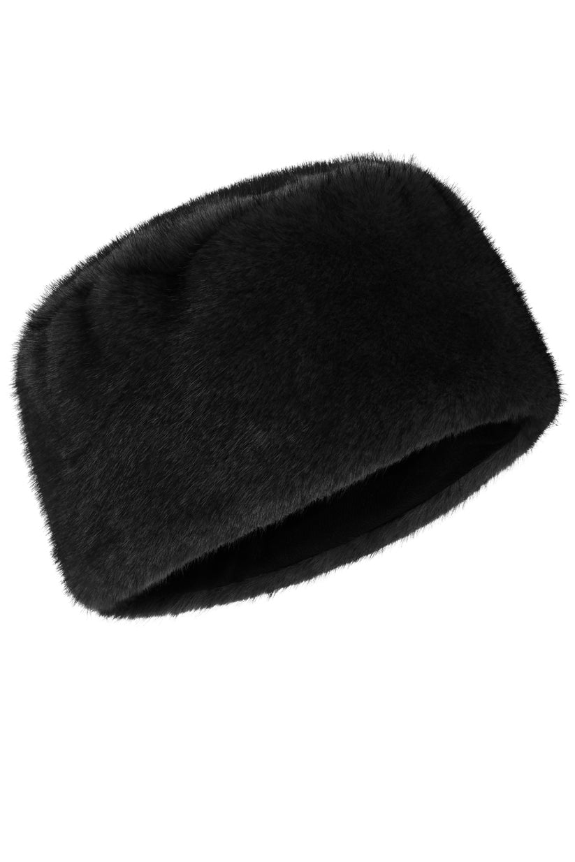 Black LORNA FUR HAT