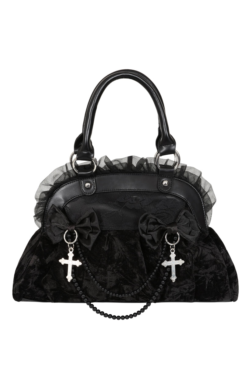 Black Sanctum Velvet Bag