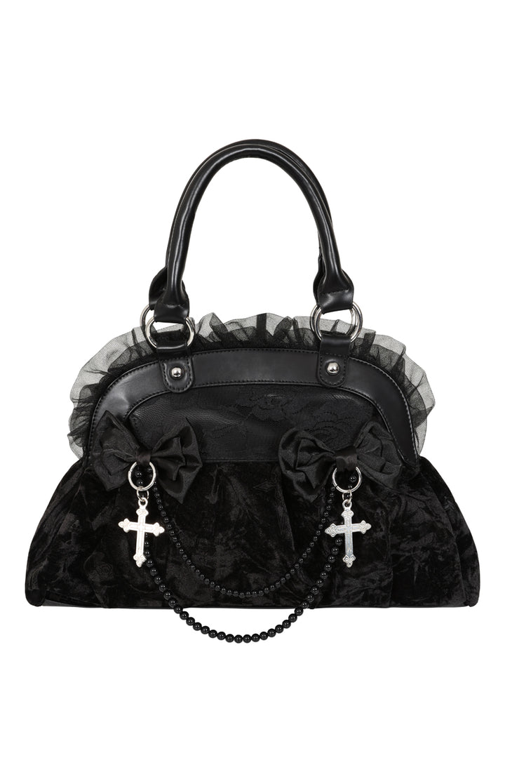 Black Sanctum Velvet Bag
