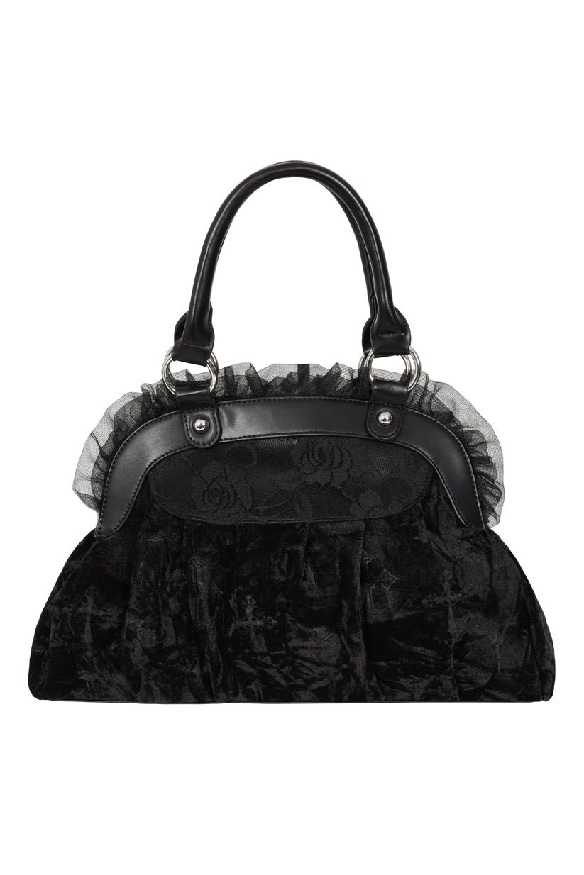 Black Sanctum Velvet Bag