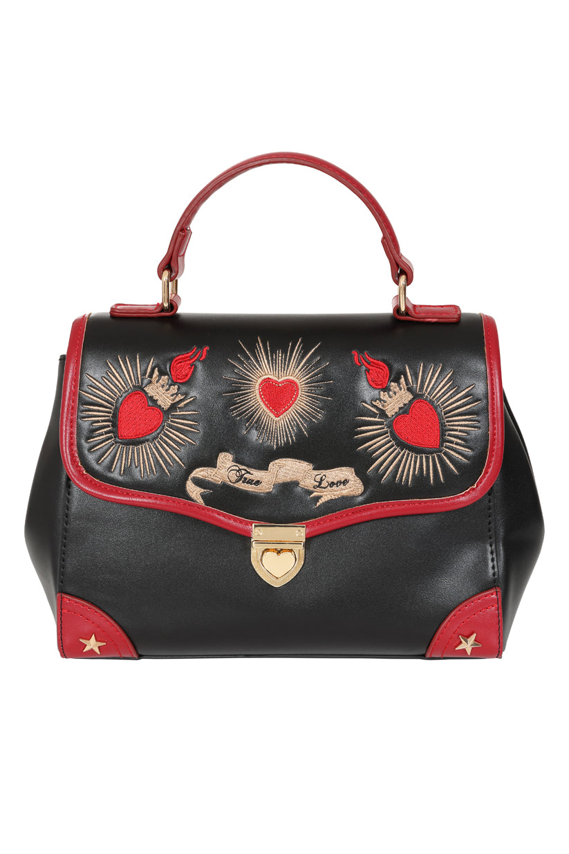 Black TRUE LOVE HANDBAG