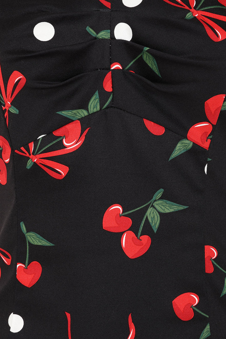 Black Babe cherries and bows top