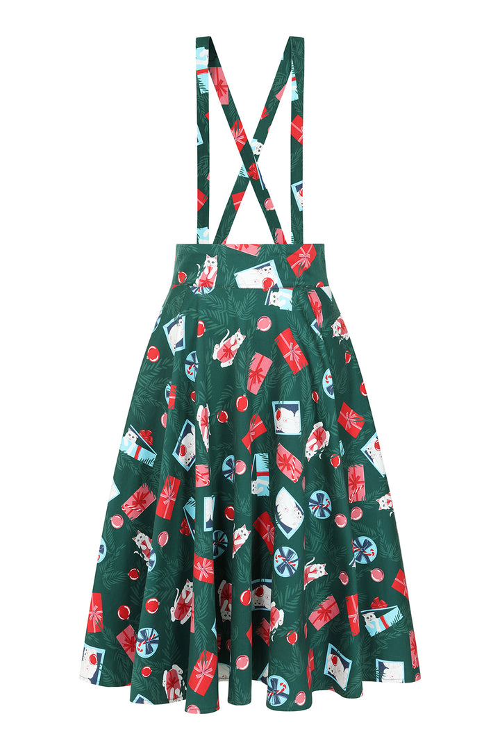 Green Cecilia under the tree suspender skirt