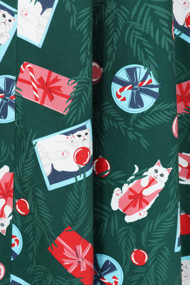 Green Cecilia under the tree suspender skirt