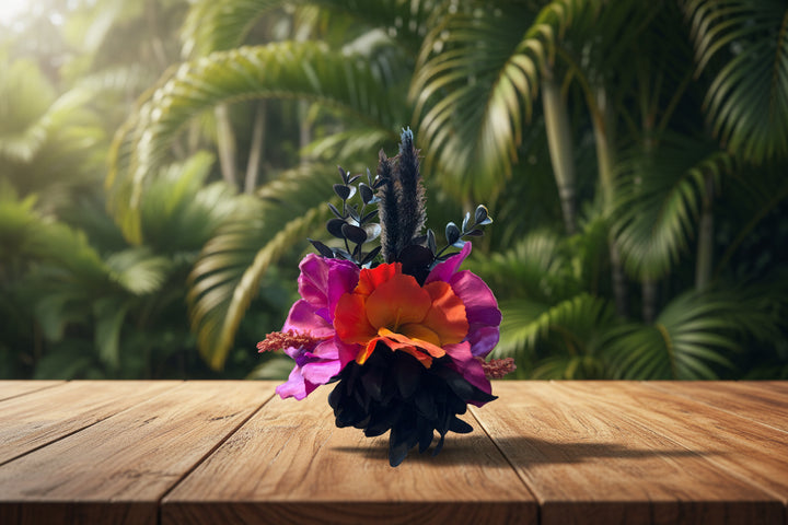 Tropical pinup hair flowers