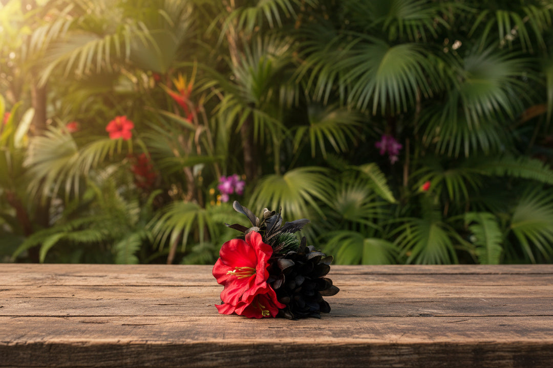 Tropical pinup hair flowers