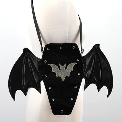 Bat Coffin Convertible Backpack In Vinyl