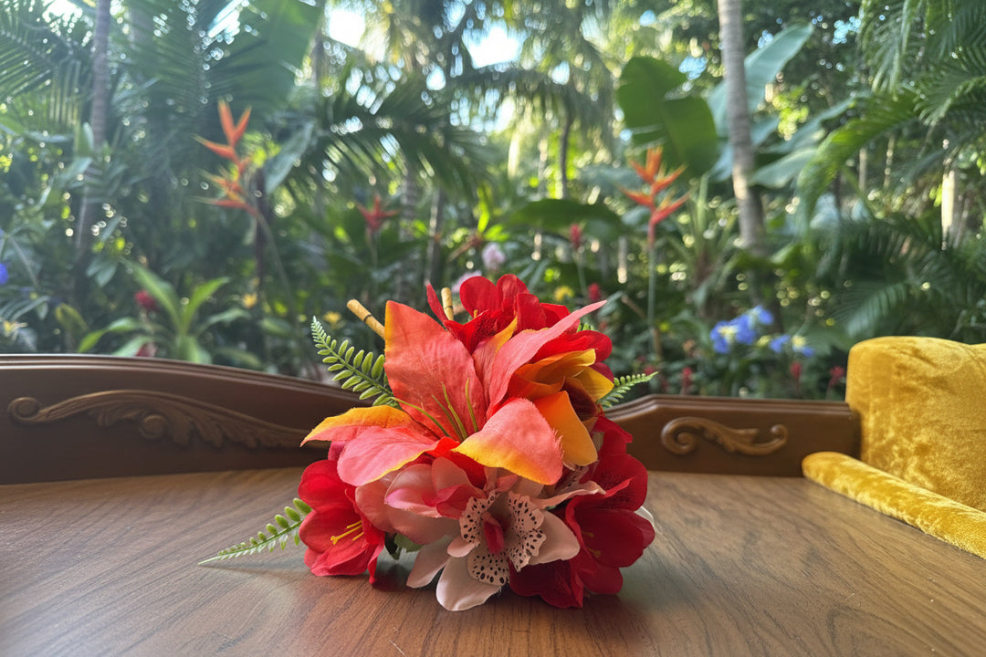 Tropical pinup hair flowers