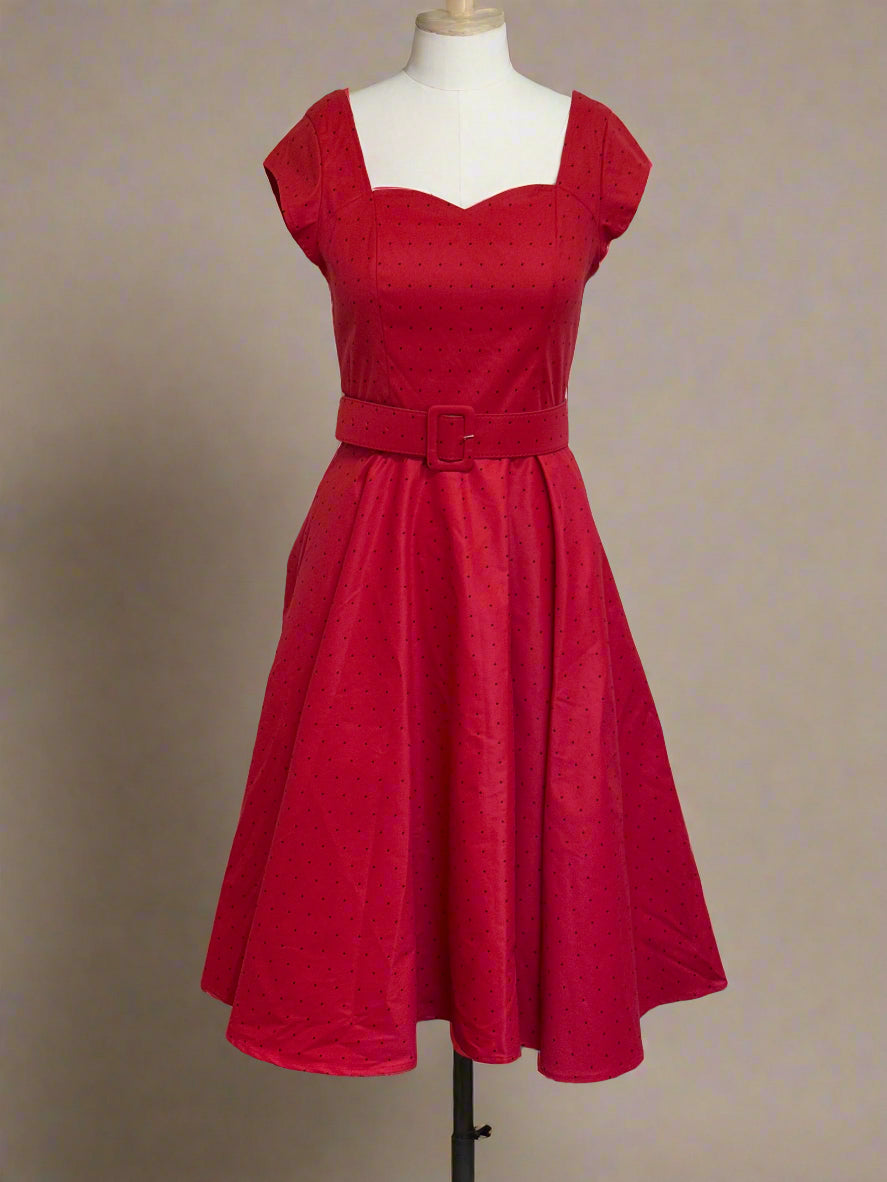 red swing dress The Charleston Swing Dress S