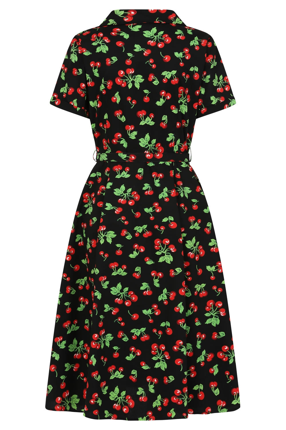 Black DARLA CHERRIES DRESS