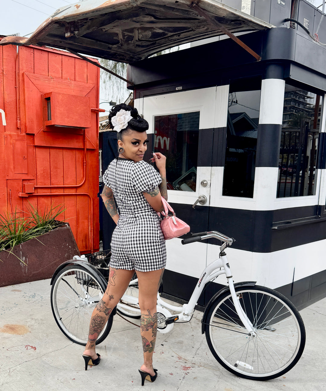 Heartbreaker Plaid Romper