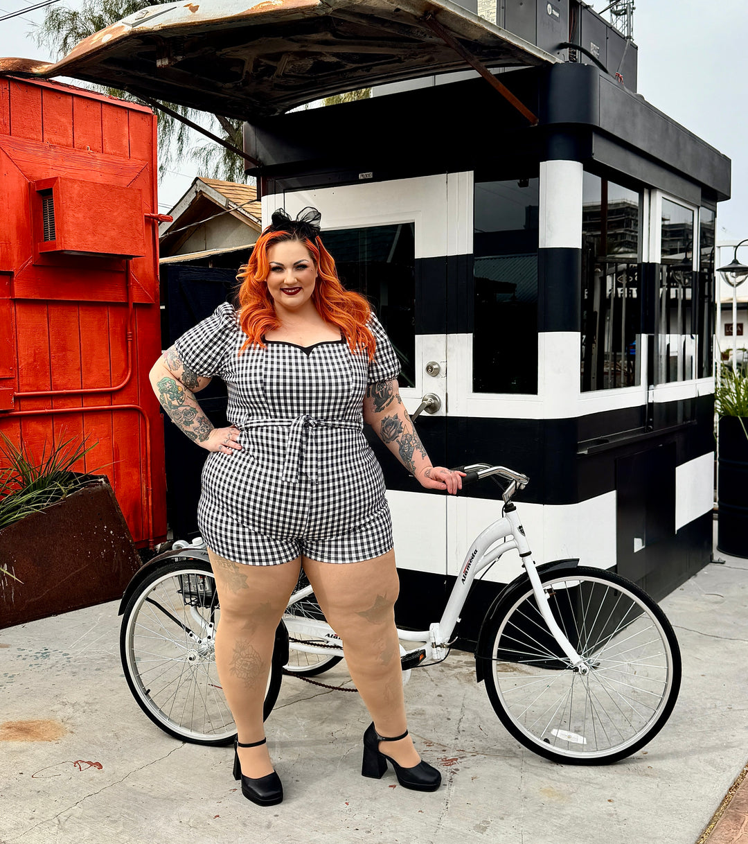 Heartbreaker Plaid Romper