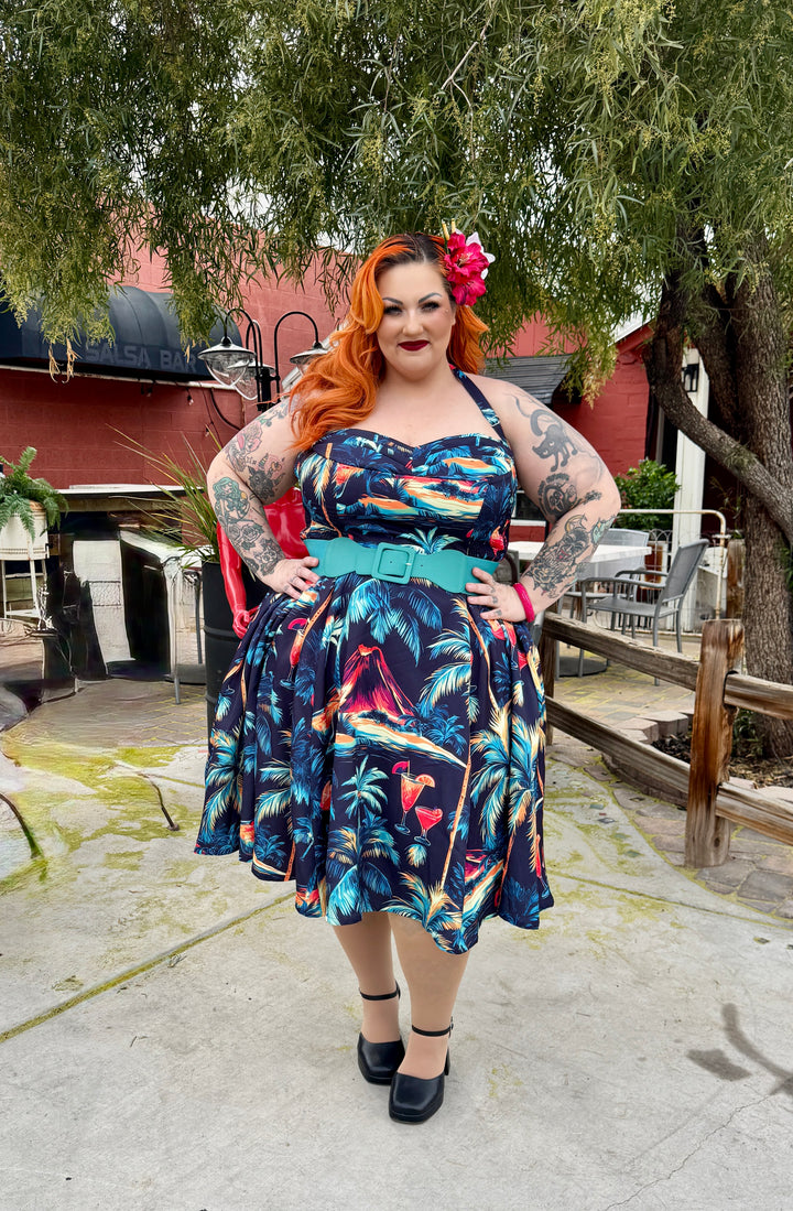 Beachcomber Swing Kleid Hibiscus