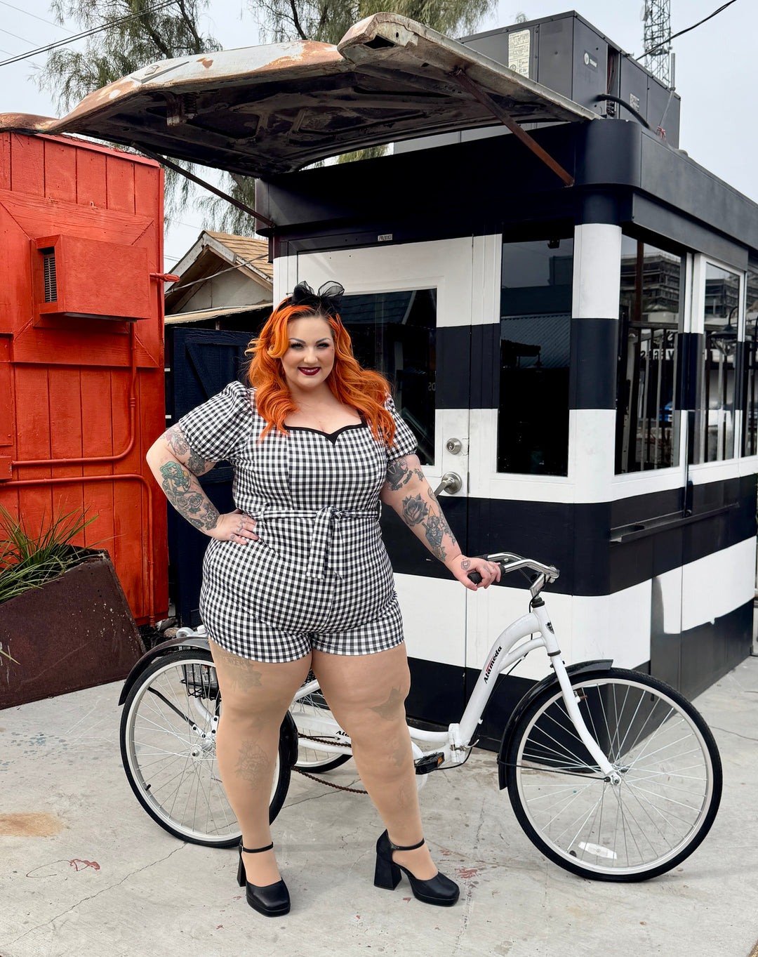 Heartbreaker Plaid Romper