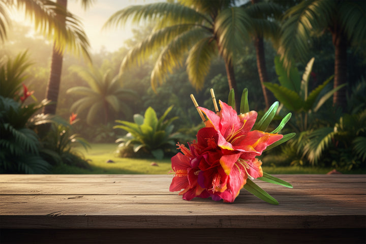 Tropical pinup hair flowers