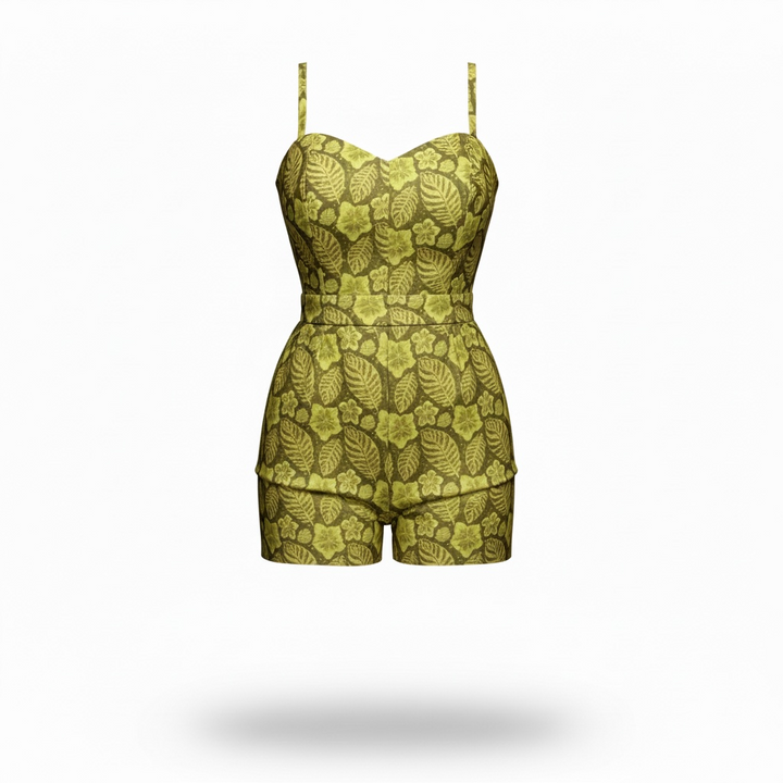 Playsuit with matching skirt