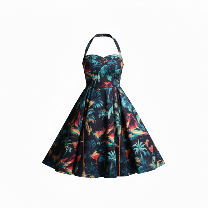 Beachcomber Swing Kleid Hibiscus
