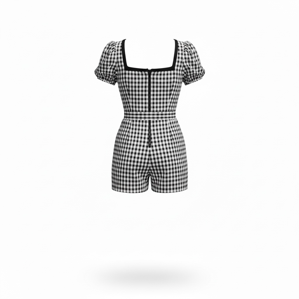 Heartbreaker Plaid Romper