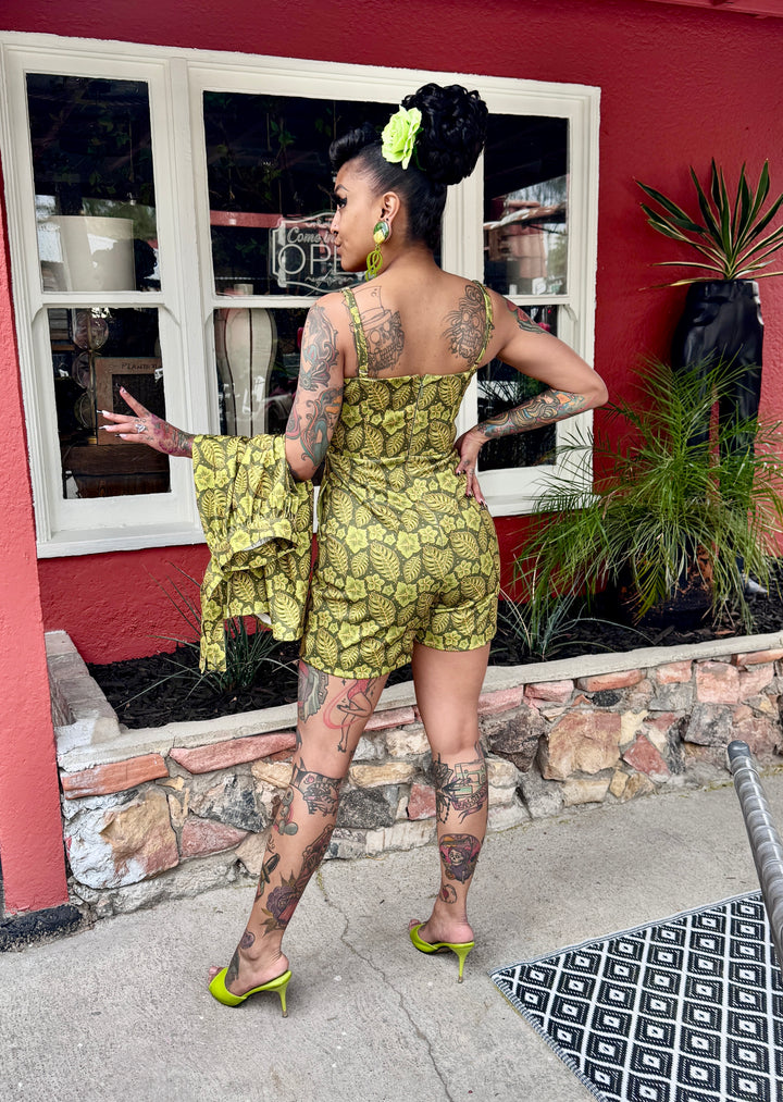 Playsuit with matching skirt