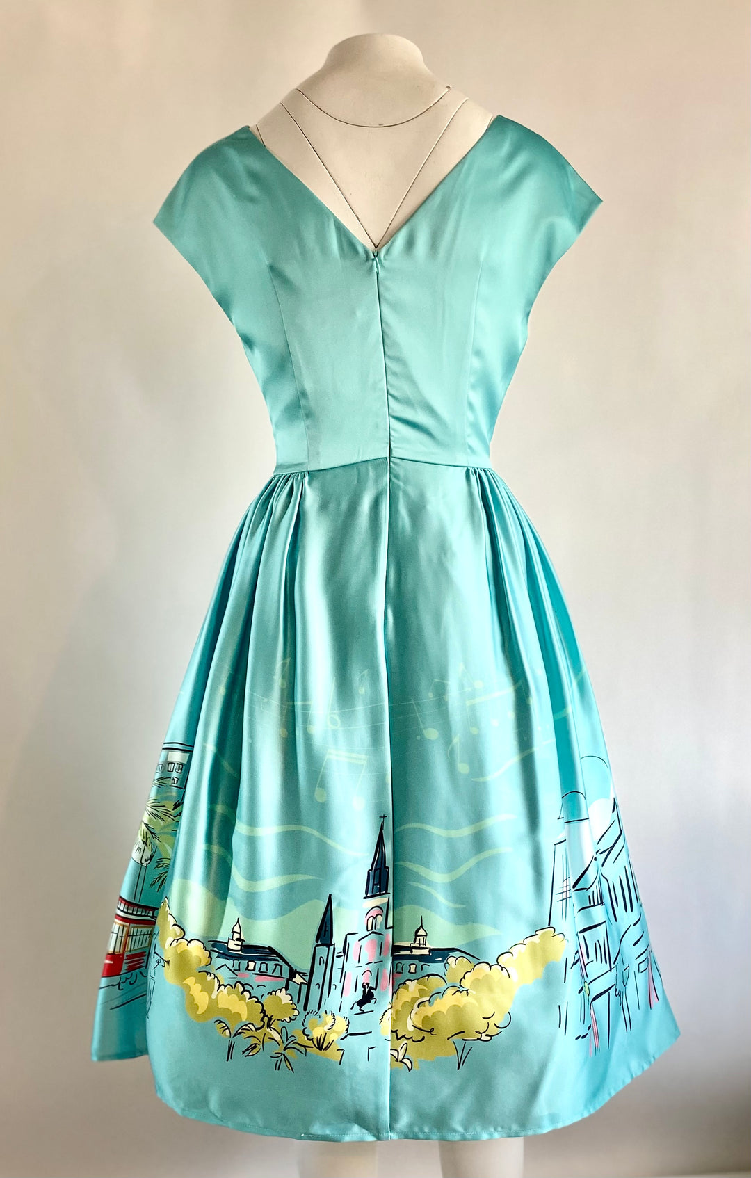 Custom New Orleans Border Print Dress Rockin Bettie Custom New Orleans Border Print Dress Rockin Bettie