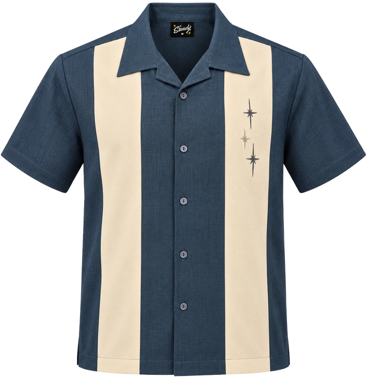 Bowlingshirt mit Drei-Sterne-Panel
