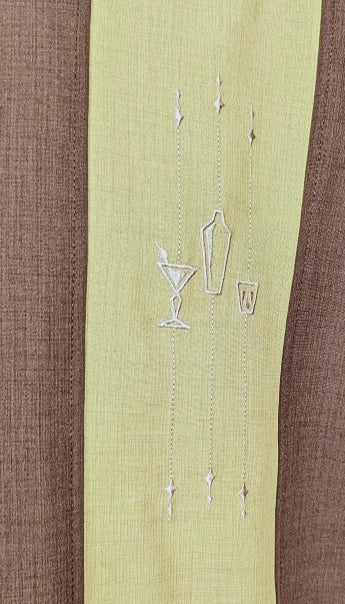The Shake Down Bowling Shirt in Coffee/Moss