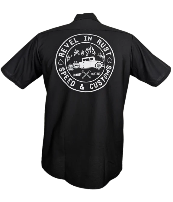 Revel in Rust Workshirt in Black