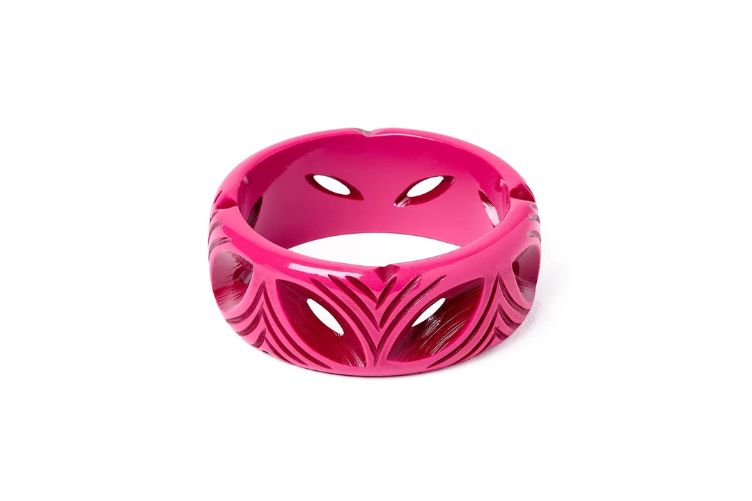 Wide Orchid Bangle