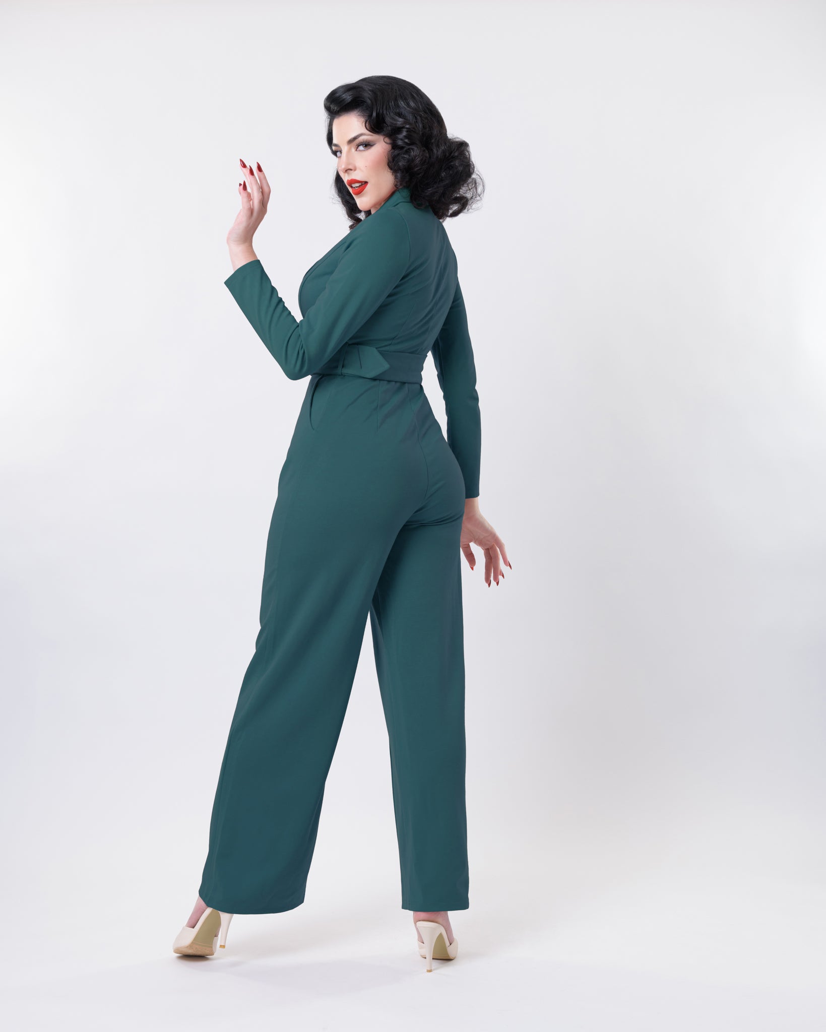 AMERI Vintage LADY LIKE JUMPSUIT サイズM Ameri vintage】LADY LIKE JUMPSUIT