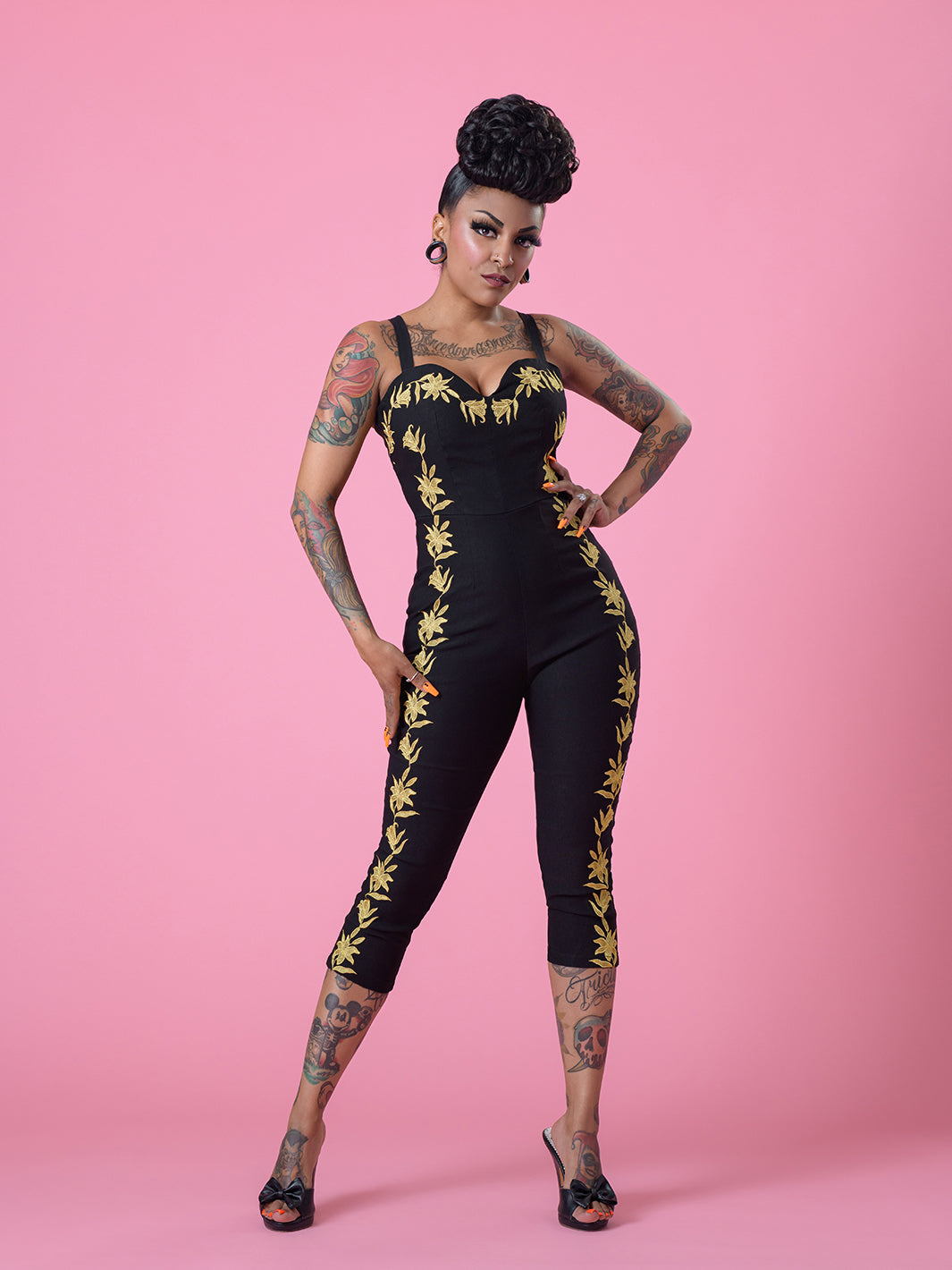 ボトムス・スパッツ Apolina BETTE JUMPSUIT 7-9y Chelada jumpsuit – Rockin Bettie